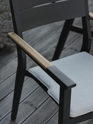 Chios stol med armlæn Black_Ash
