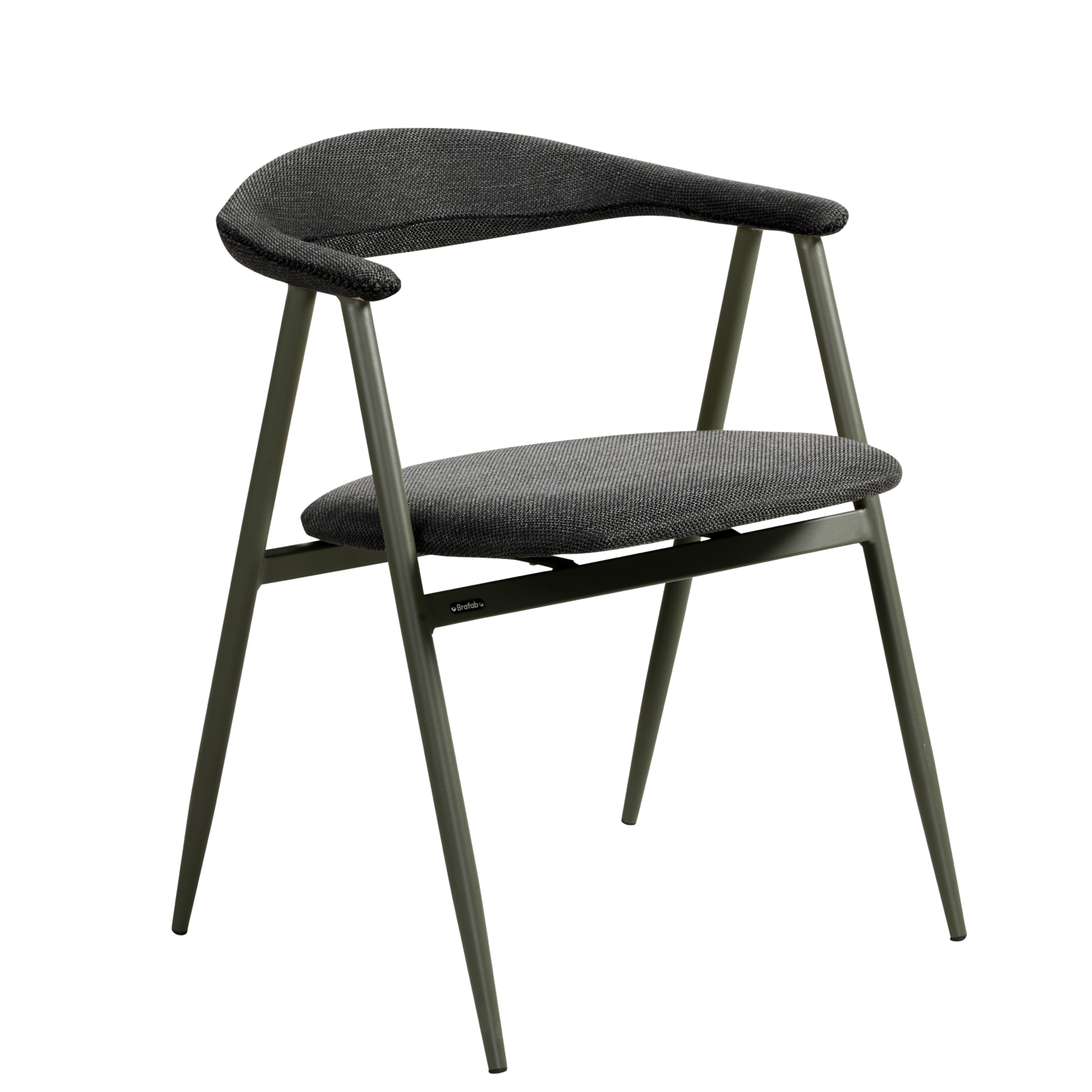 Boi stol med armlæn Nordic Green/Black Barley