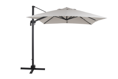 Linz frithængende parasol Antracit/khaki