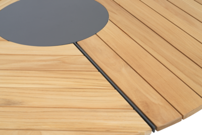 Peace Wood spisebord Antracit/Teak