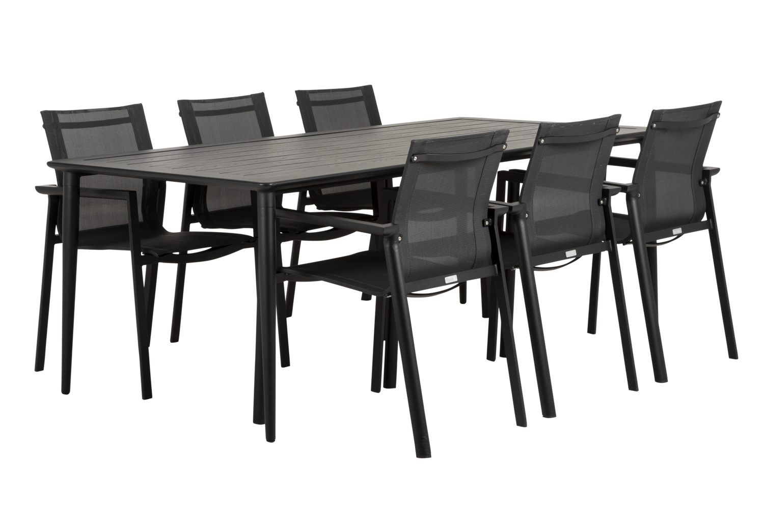 Delia stol med armlæn Sort/sort