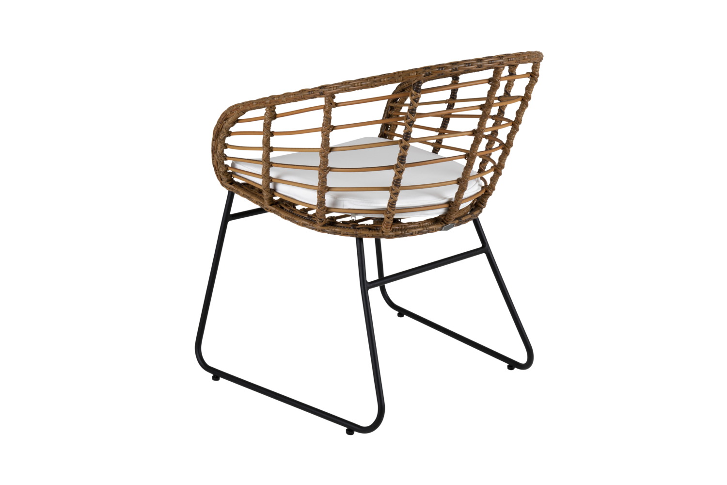 Covelo spisebordsstol Natur/hvid