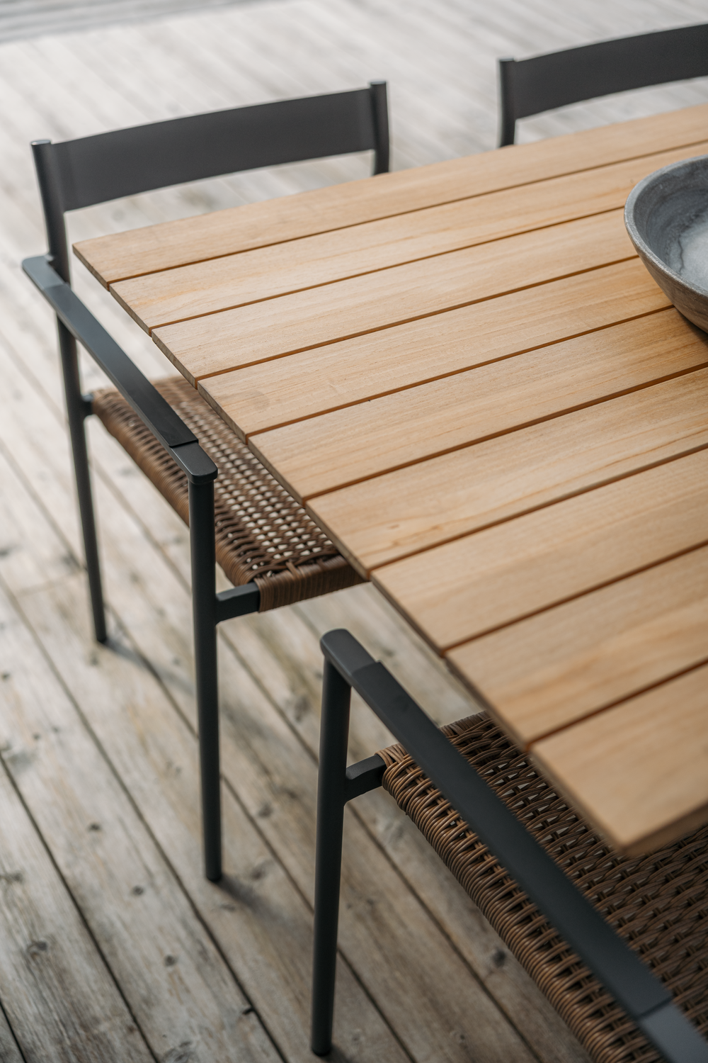 DK spisebordsstol Antracit/Natur