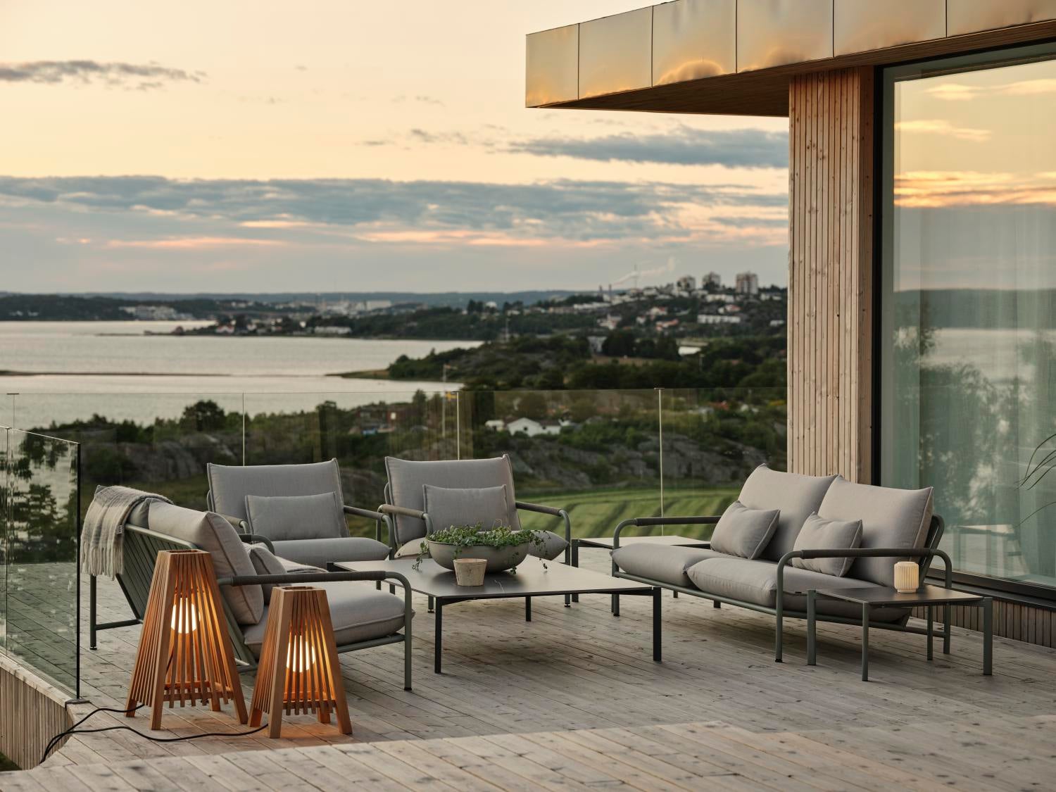 Lerberget 2,5 sæder sofa  Dusty Green/ash