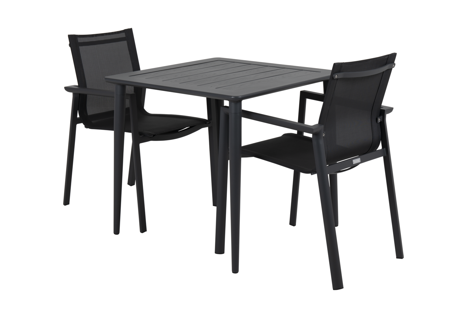 Delia stol med armlæn Antracit/Sort