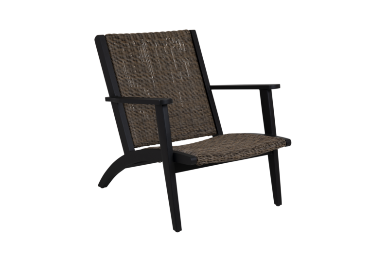 Kira loungestol Black_rustic