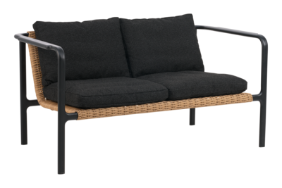 Motty 2-personers sofa Sort/Teddy Black
