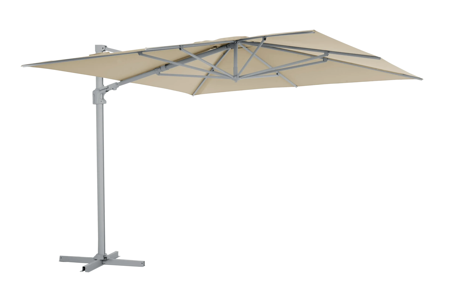 Vinovo frithængende parasol Khaki/Light Grey