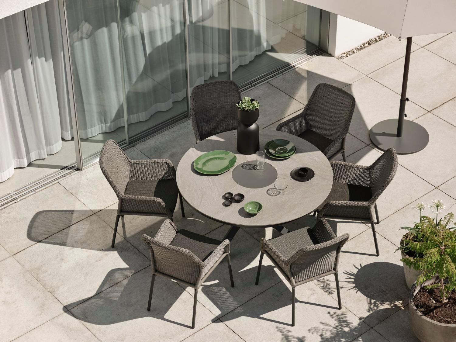 Kenora spisebord Antracit/Grå