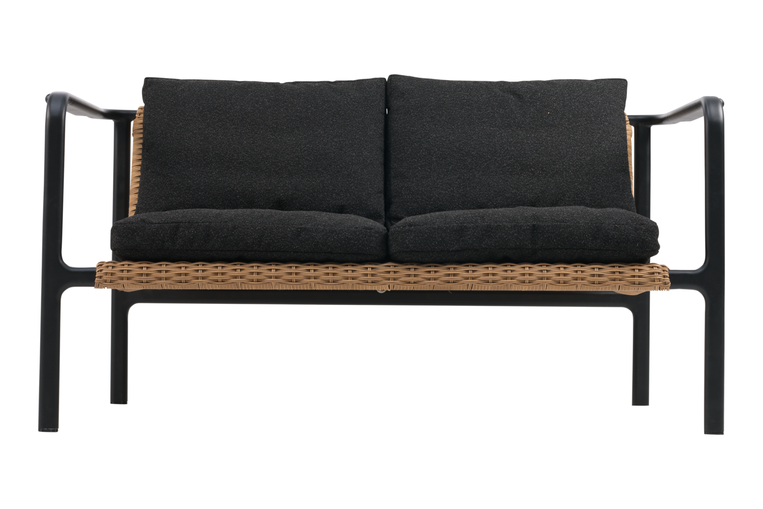 Motty 2-personers sofa Sort/Teddy Black