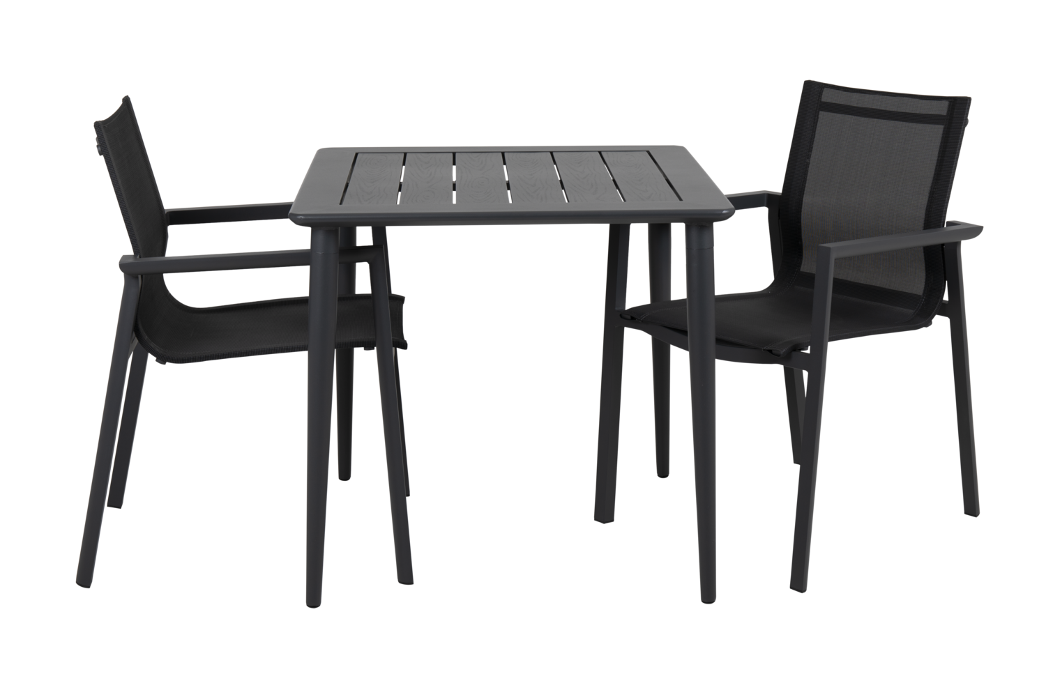 Delia stol med armlæn Antracit/Sort