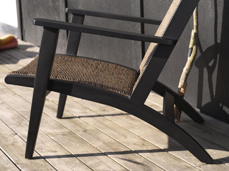 Kira loungestol Black_rustic