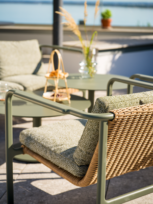 Motty lænestol Nordic Green/Teddy Verde