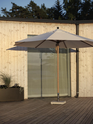 Paliano parasol Natur/hvid