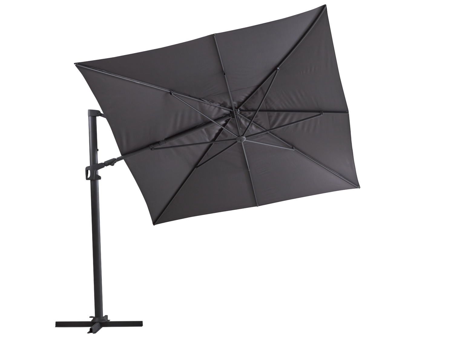 Vinovo frithængende parasol Antracit/Grå