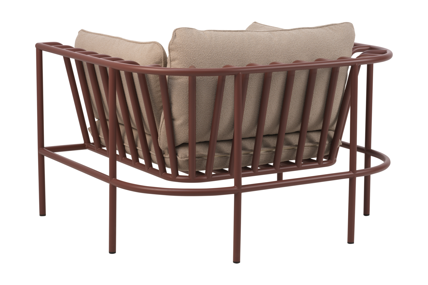 Collier lænestol Zin Red/Teddy Beige