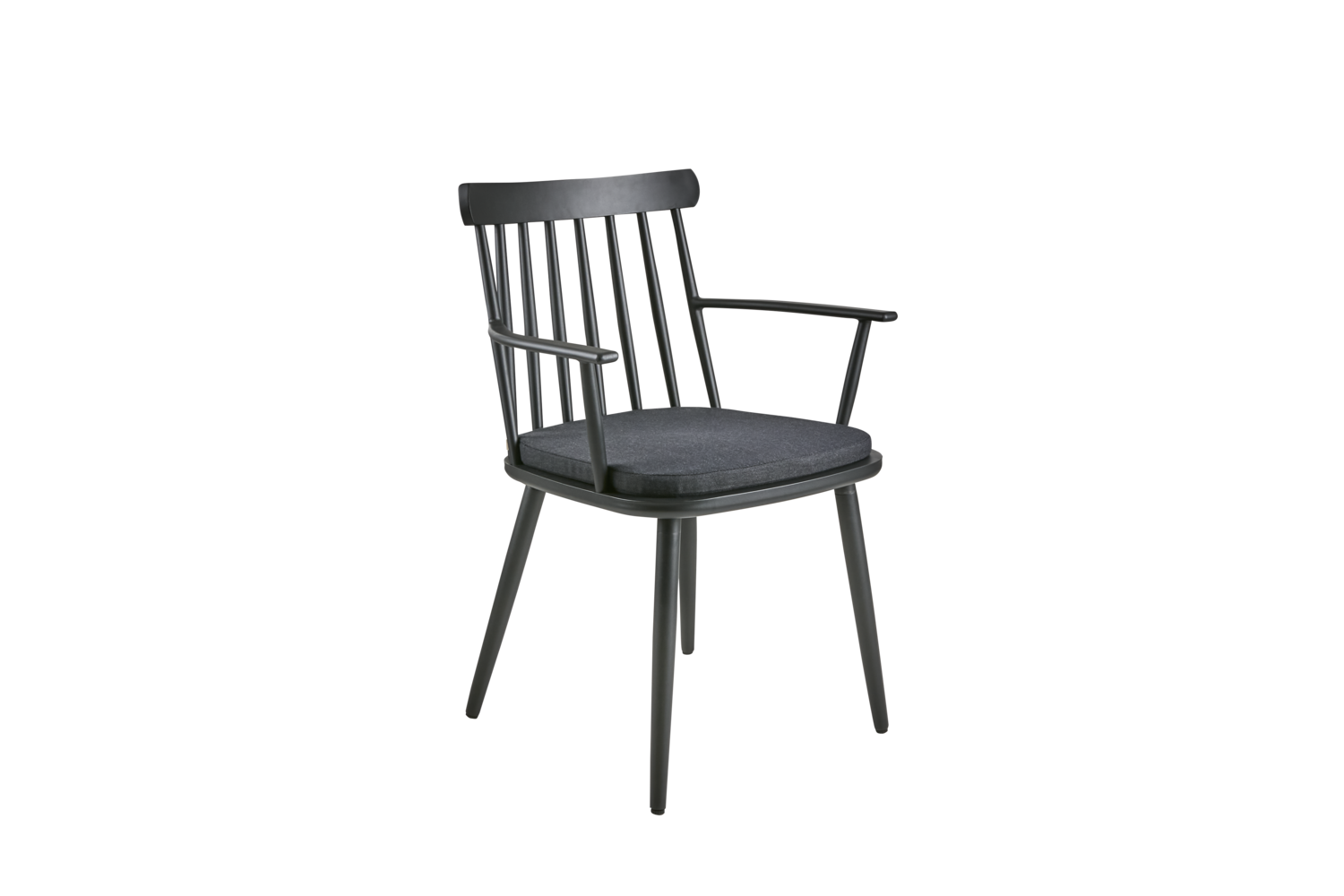 Winsor stol med armlæn Black/Raven
