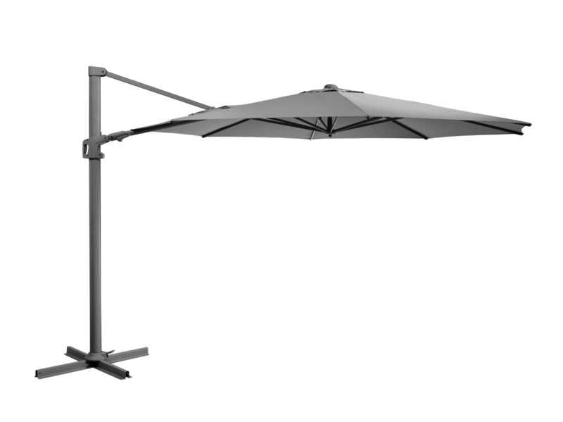 Vinovo frithængende parasol Antracit/grå