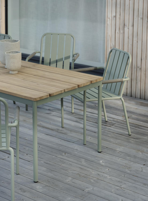 Nox spisebord Dusty Green/teak