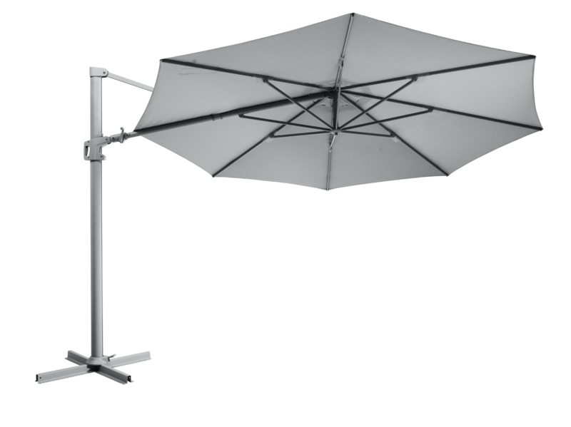 Vinovo frithængende parasol Antracit/grå