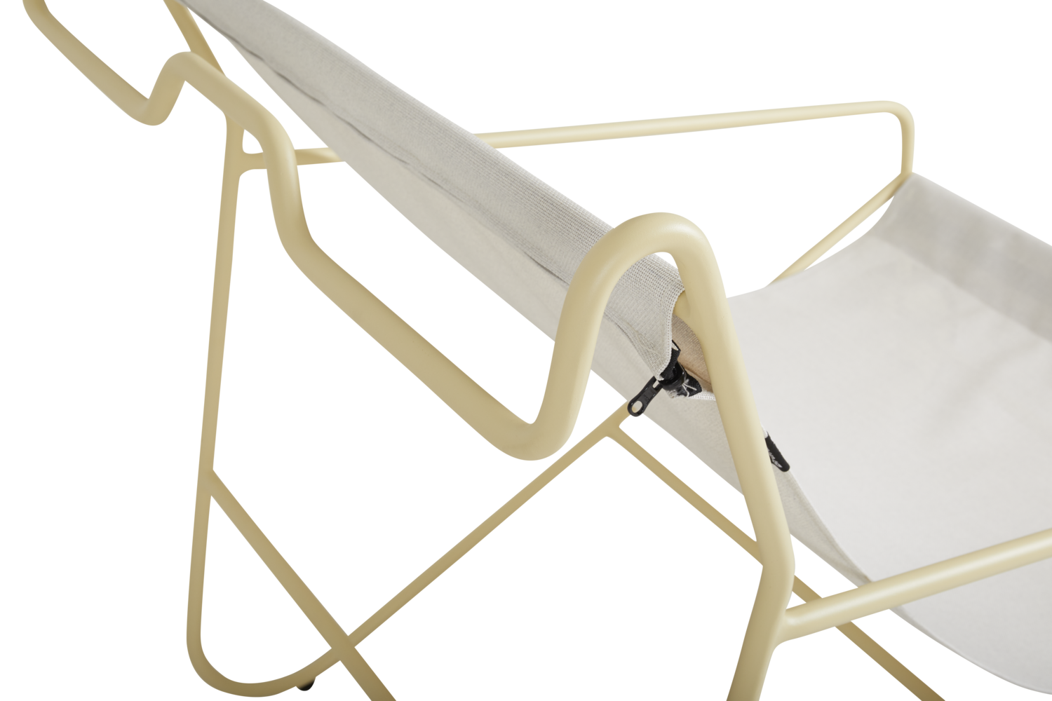 Poul Chair loungestol Lemon/Off-white