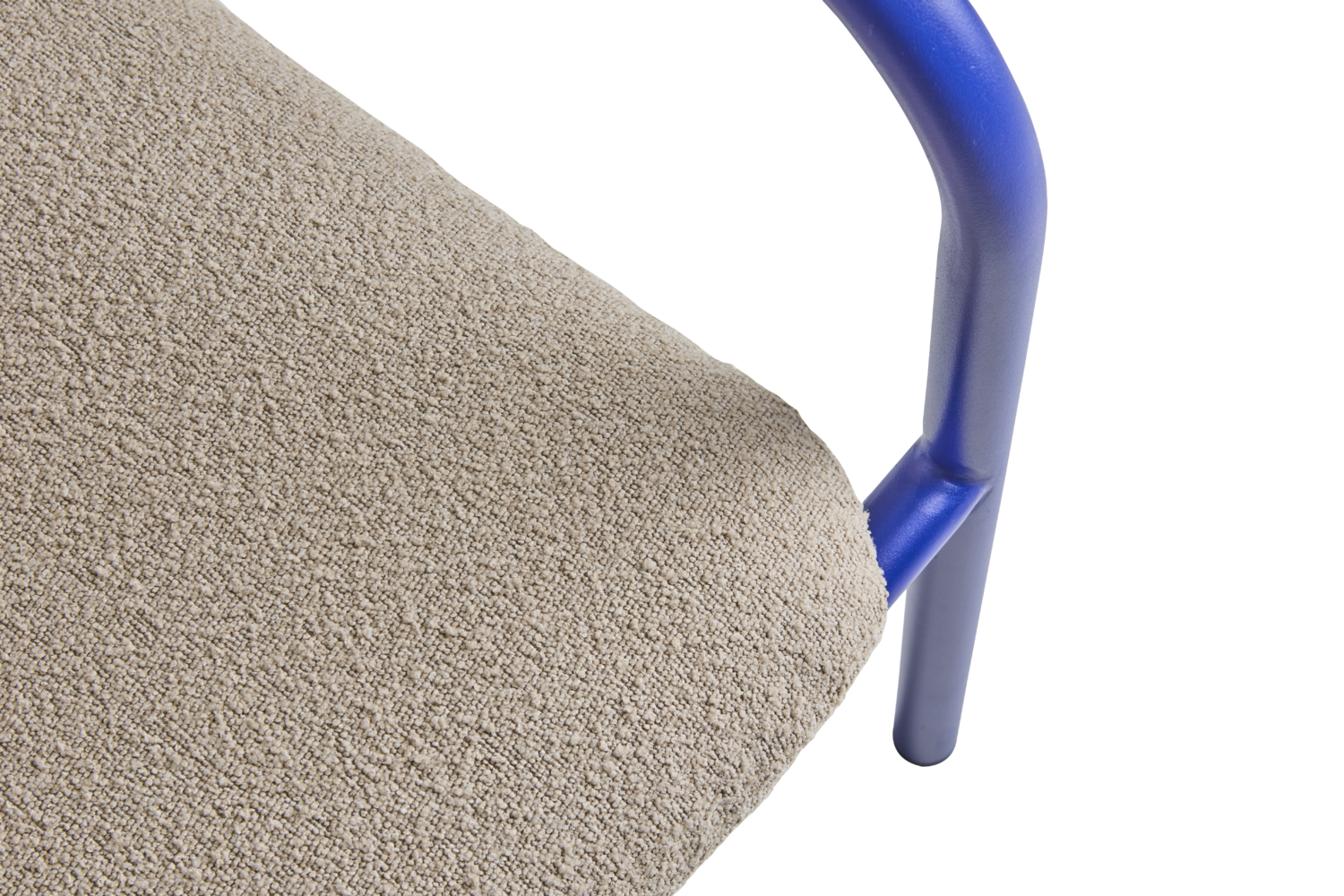 Bendt lænestol Indigo Blue/Teddy Beige