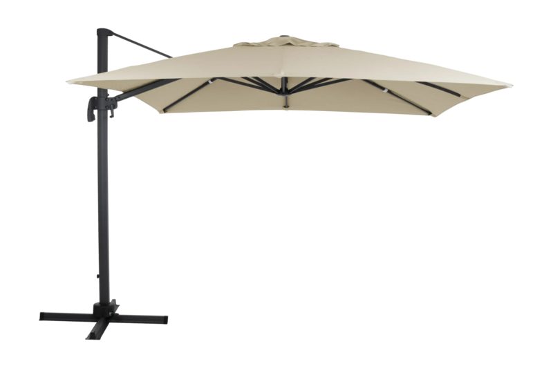 Linz frithængende parasol Antracit/khaki