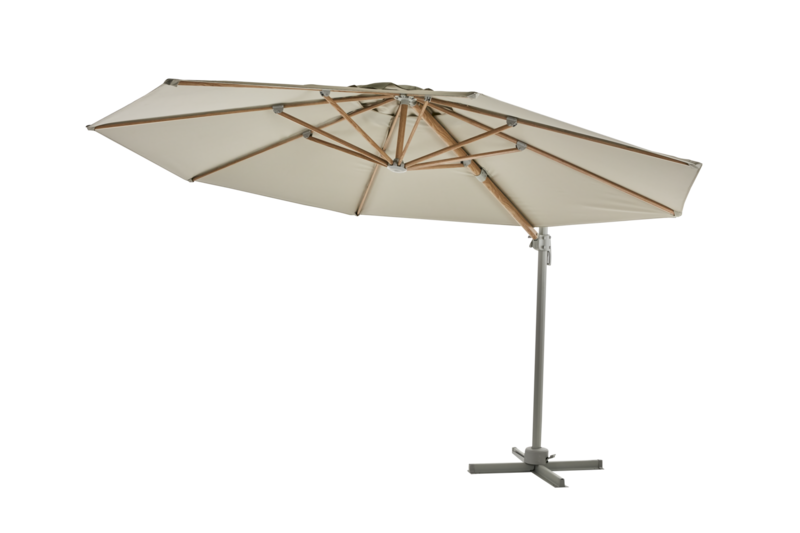 Luzzi frithængende parasol Khaki