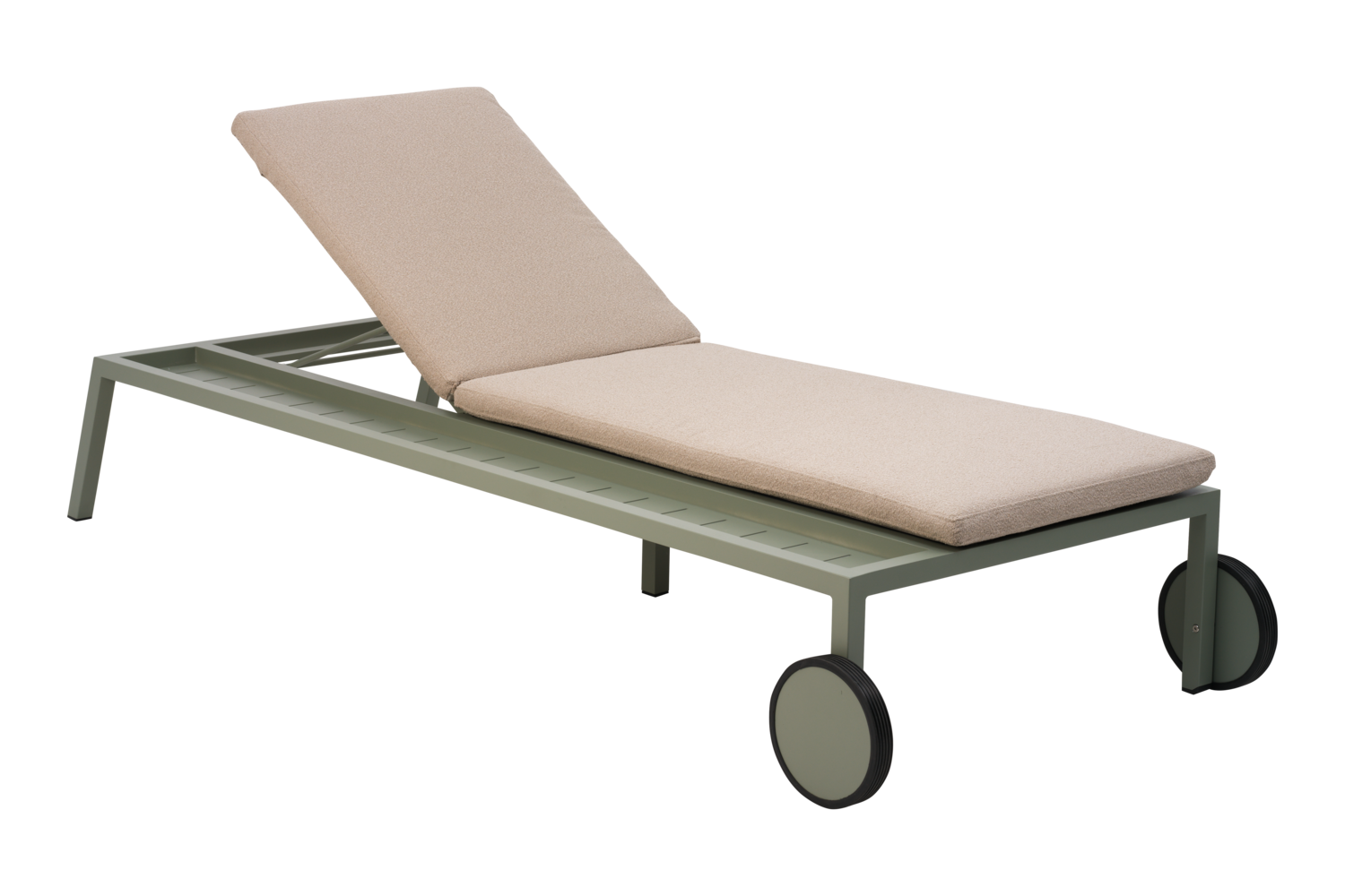 Samvaro hvileseng Dusty Green/Teddy Beige