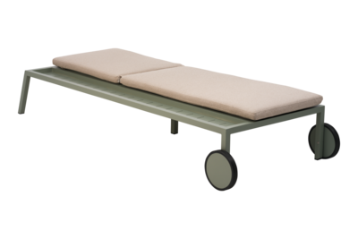 Samvaro hvileseng Dusty Green/Teddy Beige