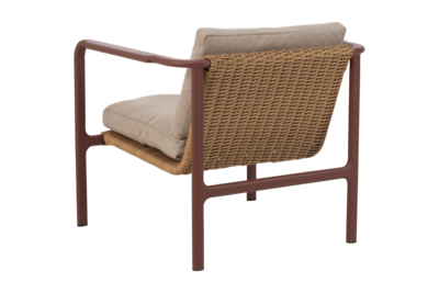 Motty lænestol Zin Red/Teddy Beige