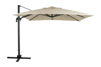 Linz frithængende parasol Antracit/khaki