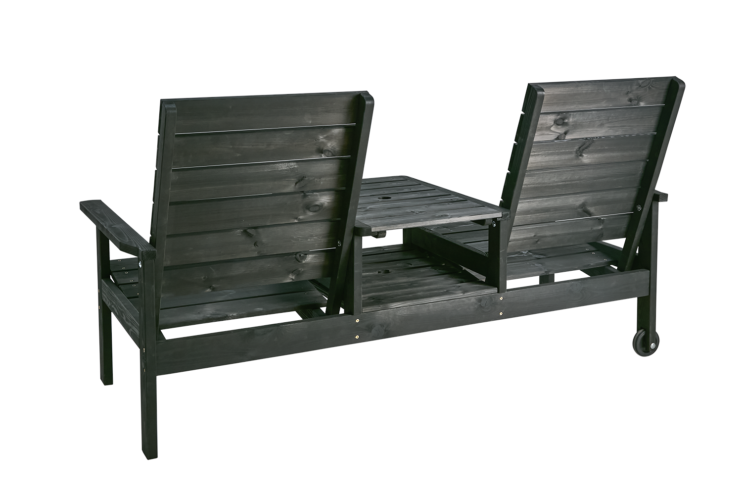 Du & Ja 2-personers sofa Sort