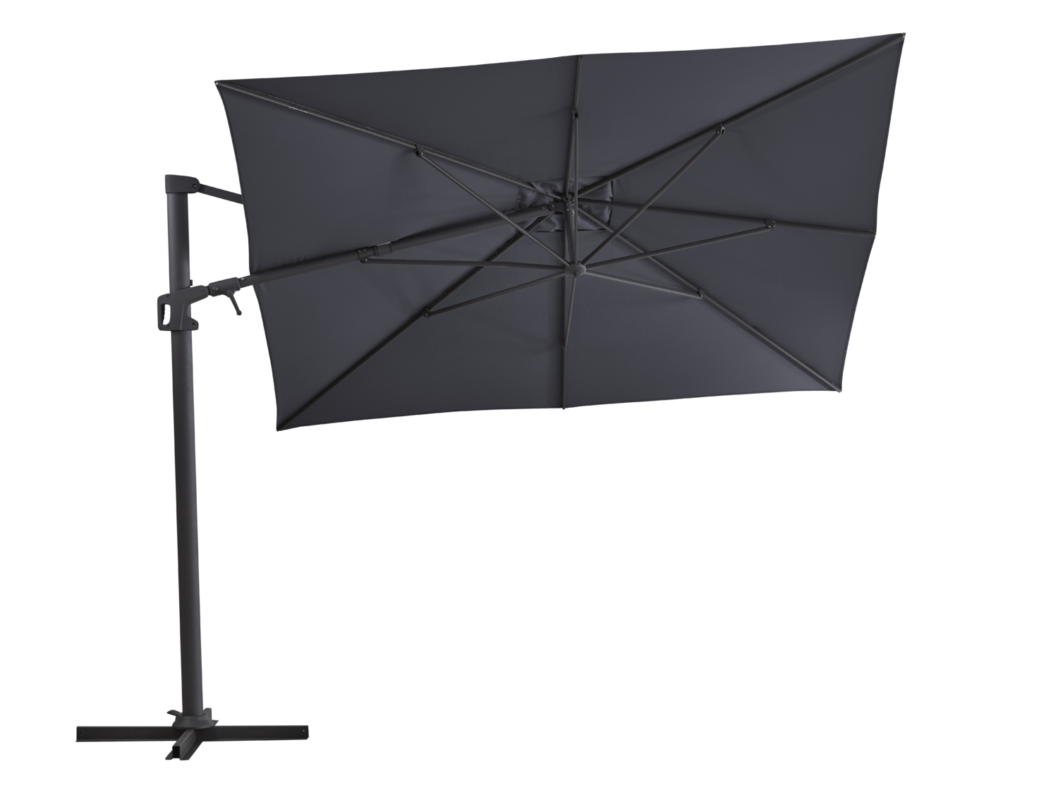 Vinovo frithængende parasol Antracit/Grå