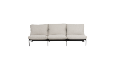 Blixt loungestol Black/Cley beige