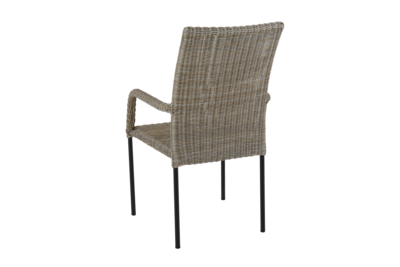 Nypon stol med armlæn Beige/black