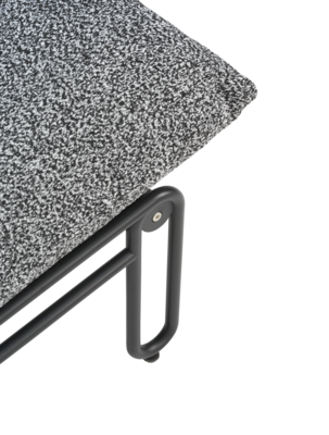 Blixt loungestol Sort/Teddy Ant