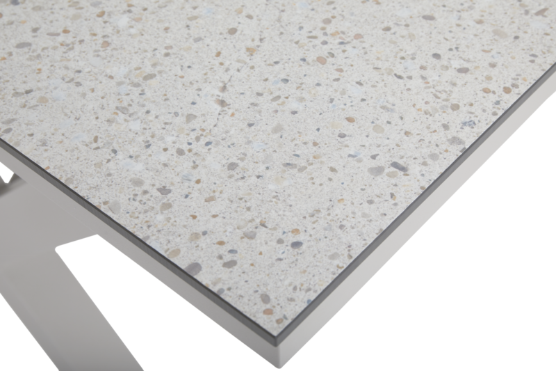 Hillmond spisebord Khaki/Terrazzo