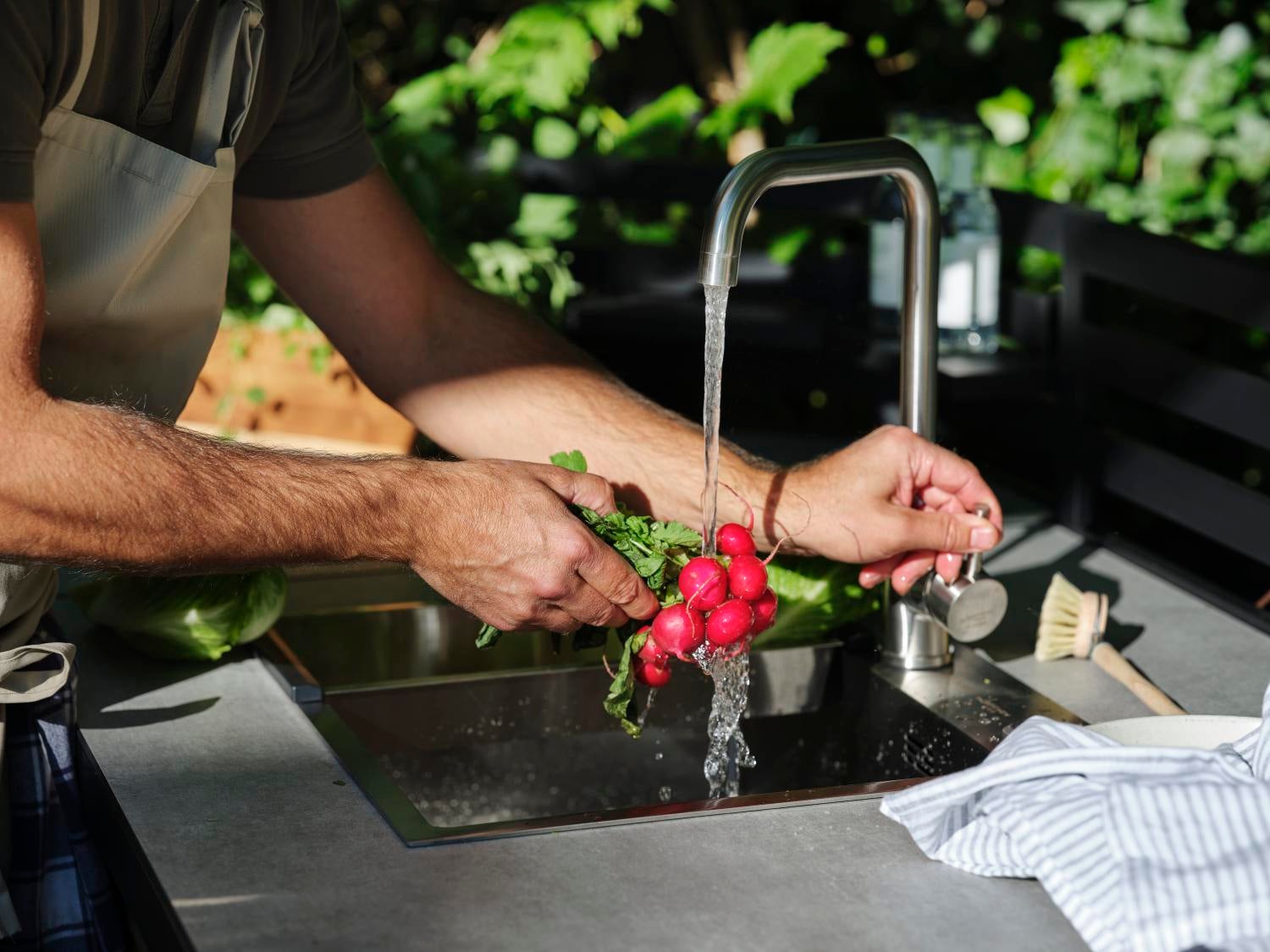 Fornax udekøkken Sort/teak