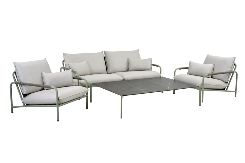 Hallavara sofabord Dusty Green/grå