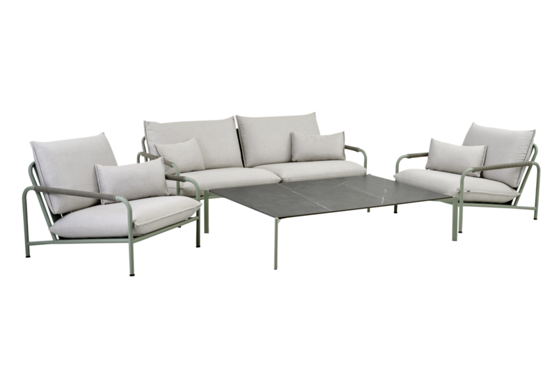 Lerberget 2,5-personers sofa  Dusty Green/ash