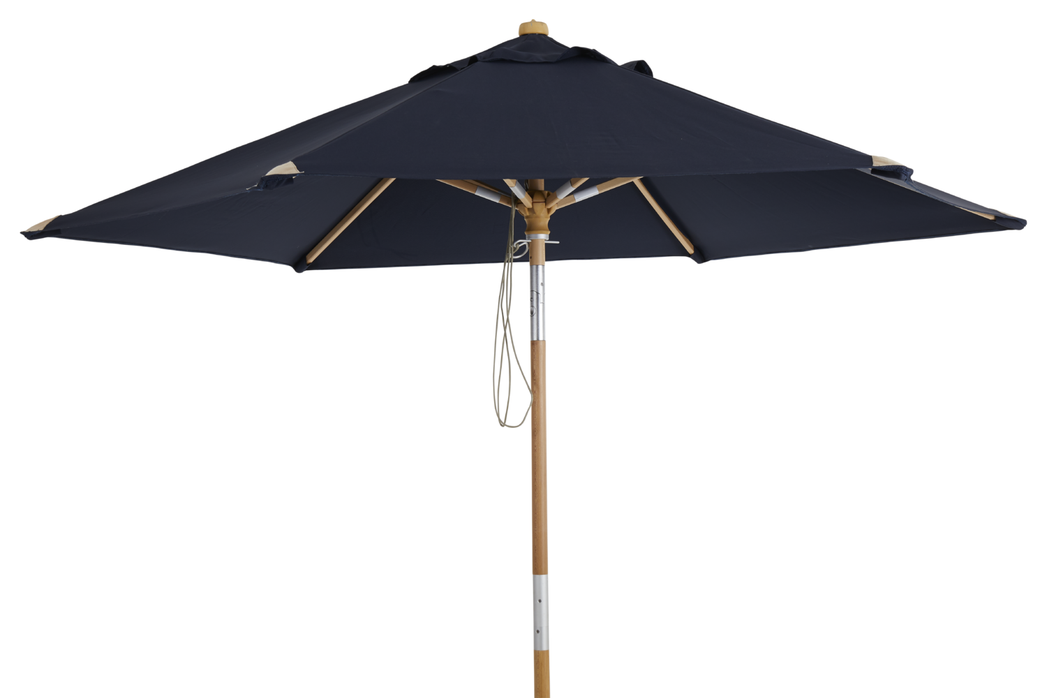 Trieste parasol Natur/Marineblå