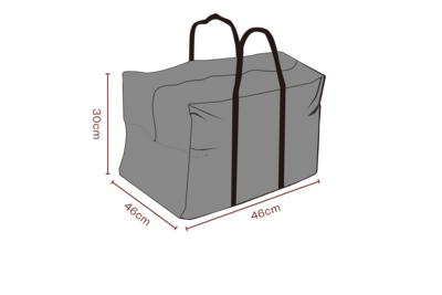 Møbelovertræk hyndetaske Sort