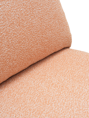 Blixt loungestol Pearl White/Teddy Orange