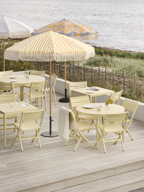 Gatsby parasol Natural/Yellow-White