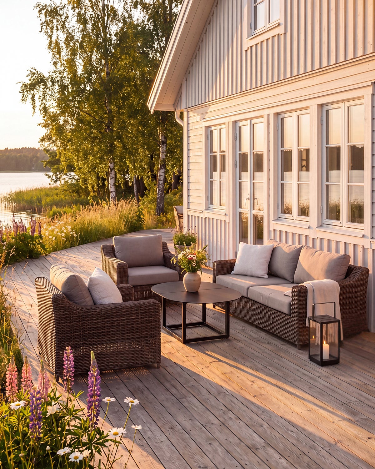Glendon 2,5 sæder sofa  Dark Brown/Soft Moose