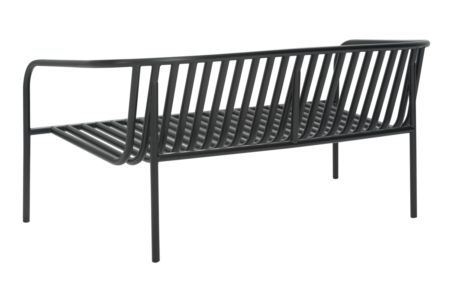 Bendt 2-personers sofa Sort/Teddy Ant