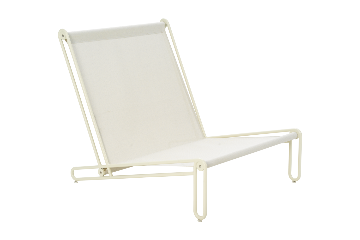 Blixt loungestol Pearl White/Teddy Orange