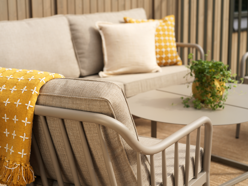 Coleville lænestol Khaki/Burlap Beige