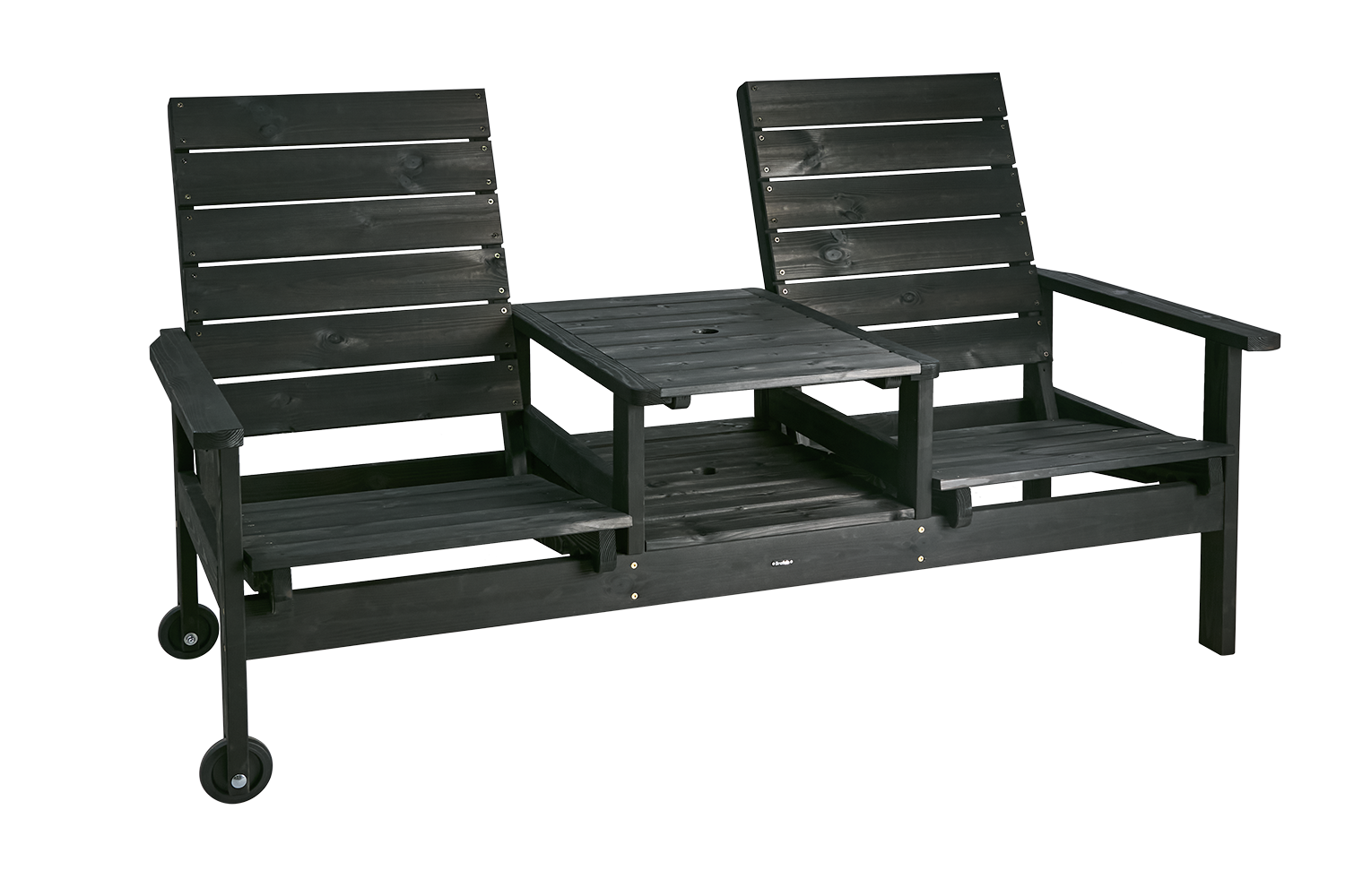 Du & Ja 2-personers sofa Sort